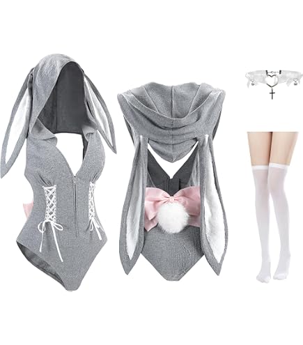 ma l y m o onバニーガールコスチューム グレー Amazon.co.jp: MAKE CHEERFUL ステージ衣装 バニーガール コスプレ